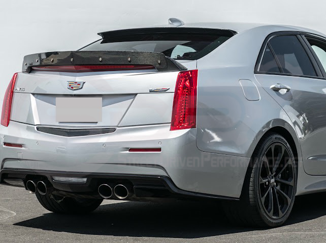 2013-2018 Cadillac ATS ATS-V Sedan Carbon Fiber Rear Roof Top Window Spoiler